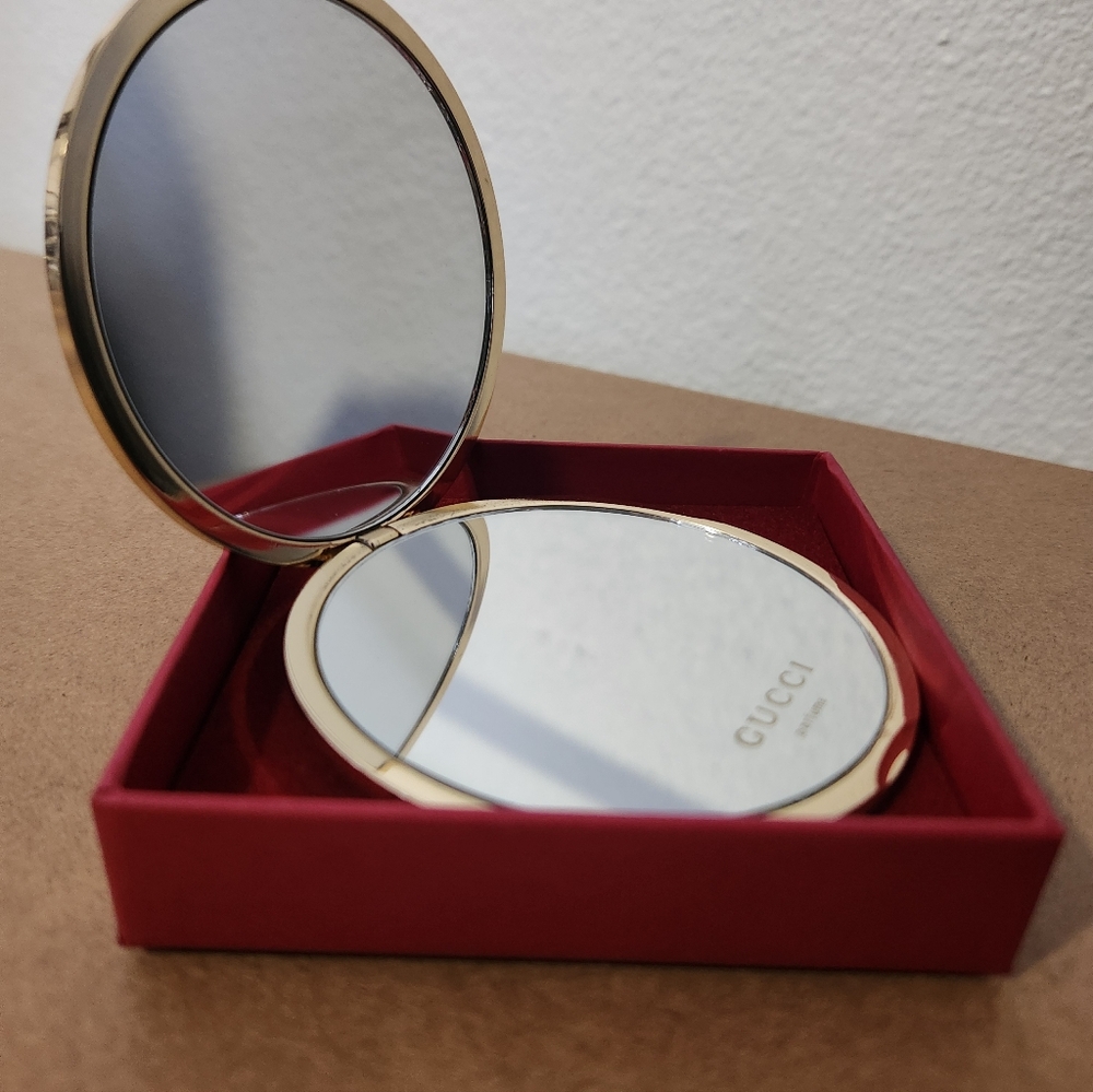 Gucci Gold-Tone Compact Mirror